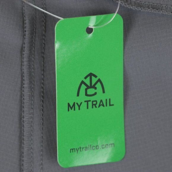 My Trail Women's Medium Gray Rip Stop Mid Rise Quick Dry Boot Cut Trail Pants - Picture 9 of 10